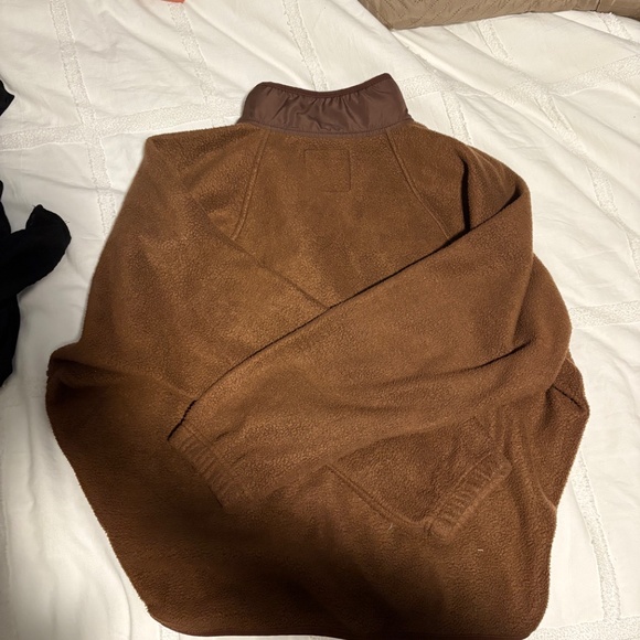 🤎 Brown Fleece Snap Pullover | RSQ | Size L 🤎 - Picture 2 of 3